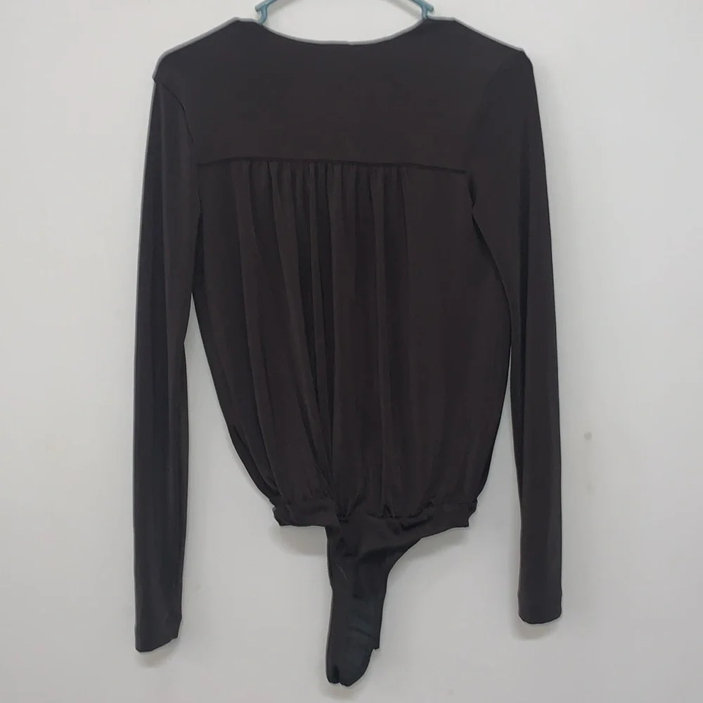 Free People intimatelyTurnt Bodysuit Women’s Size Small Dark Gray - Picture 6 of 10